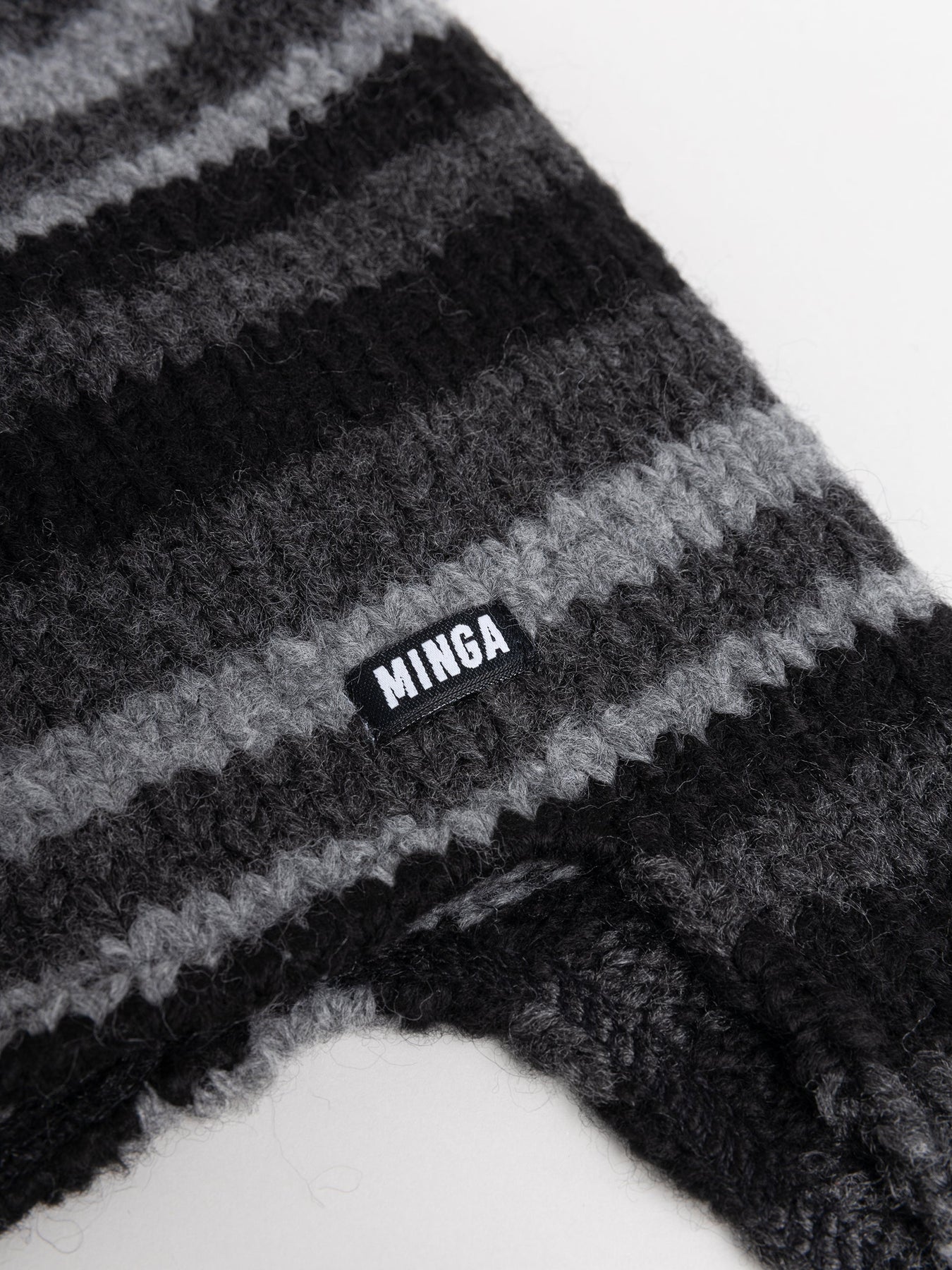 Minga London Blaire Stripes Tie Knit Hat *WOMEN Accessories