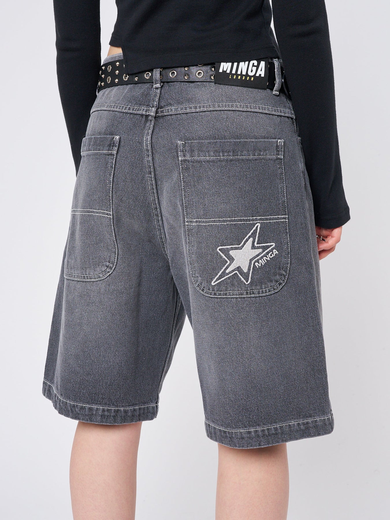 Minga London Naida Star Jorts Black*WOMEN Shorts