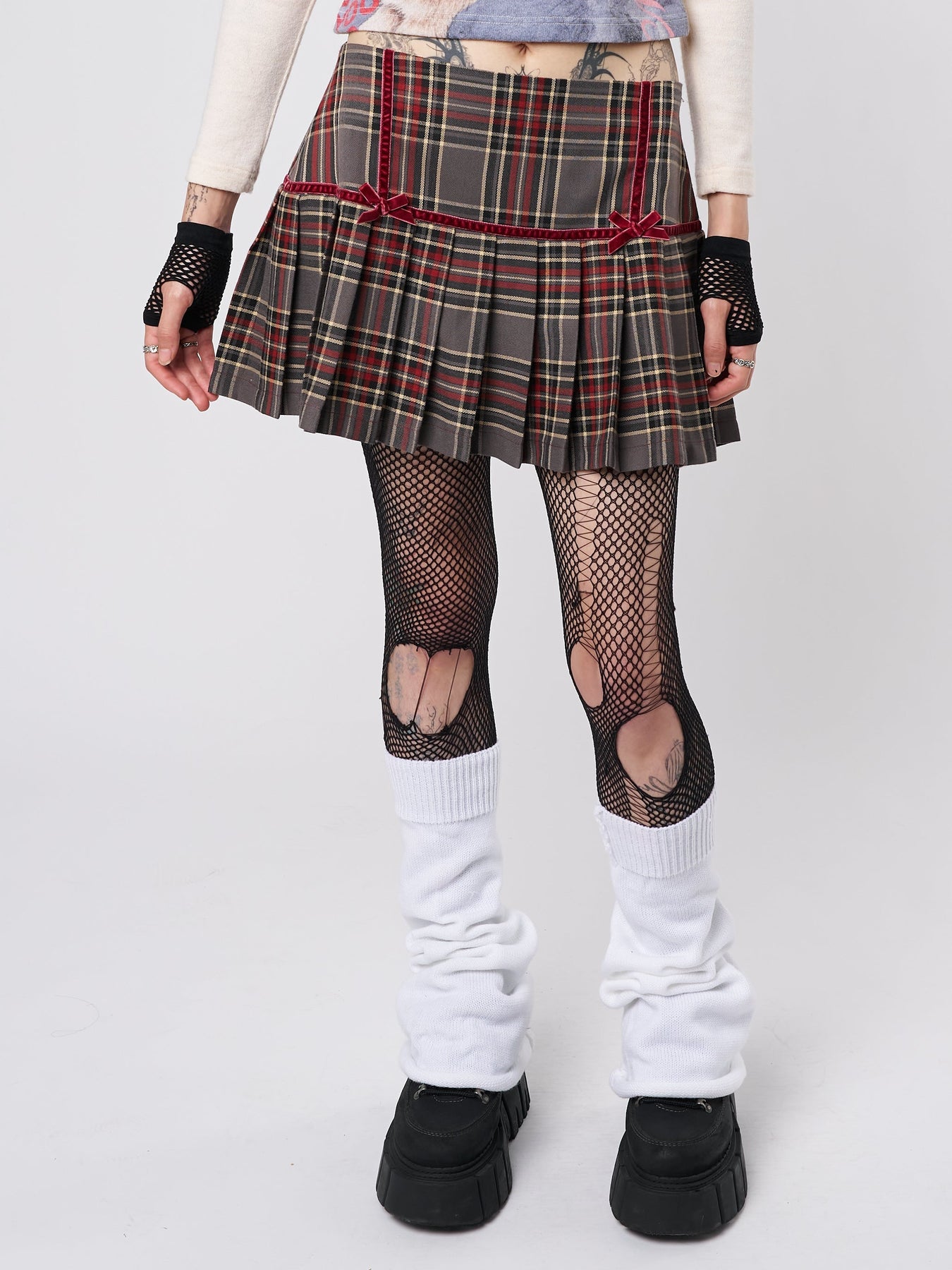 Minga London Orla Pleated Tartan Mini Skirt *WOMEN Skirts