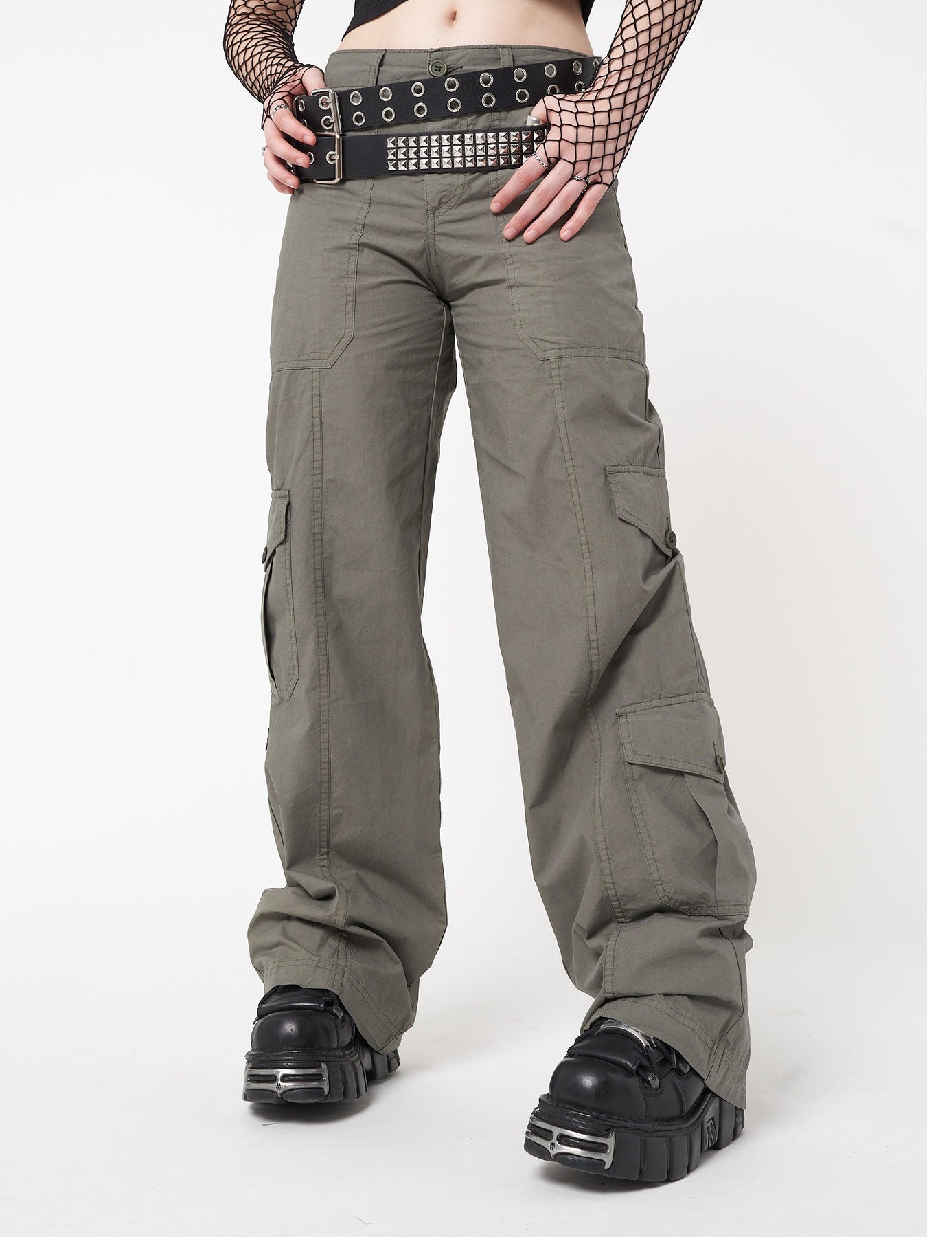 Minga London Cleo Y2k Cargo Pants Green*WOMEN Cargo