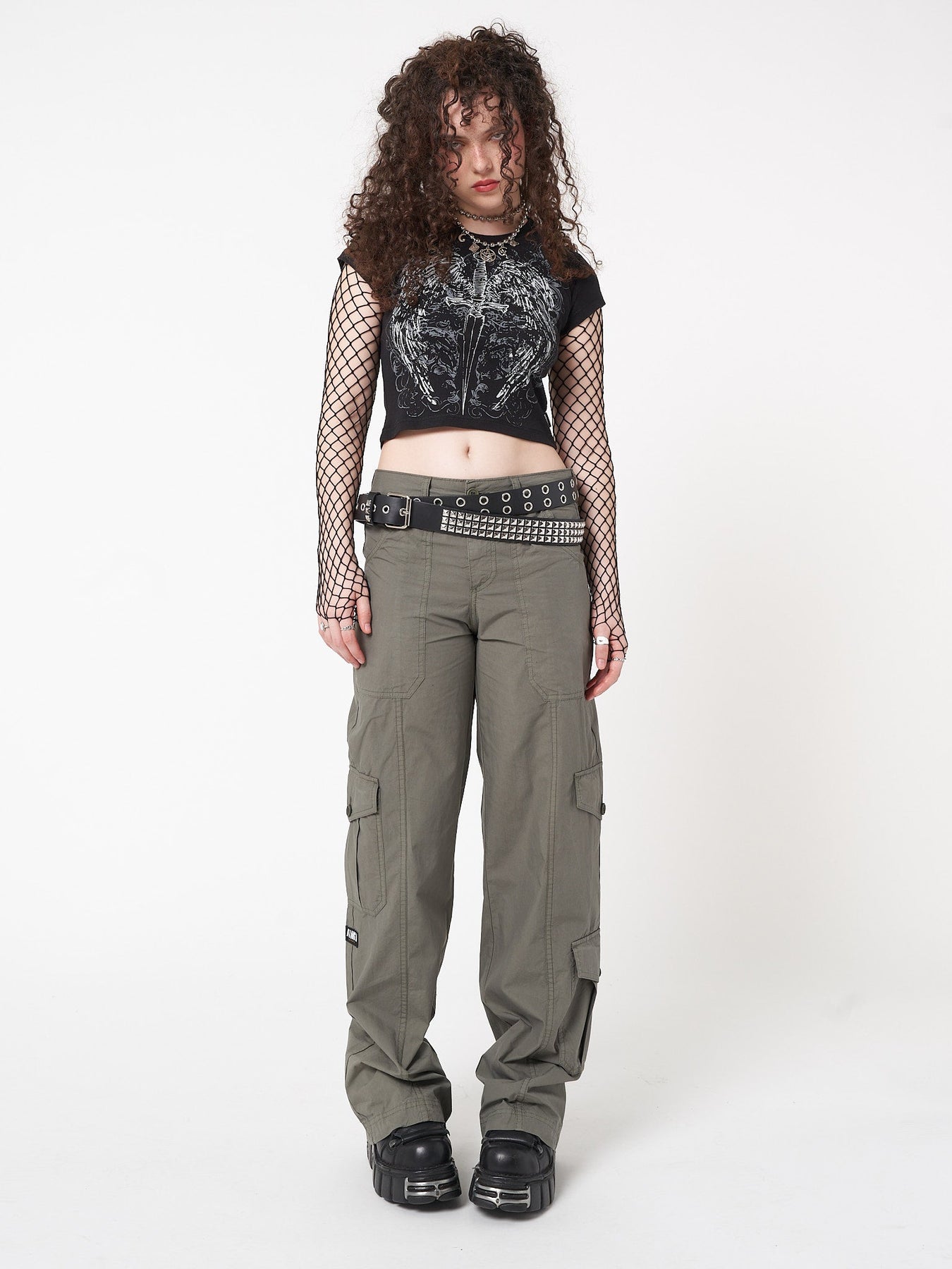 Minga London Cleo Y2k Cargo Pants Green*WOMEN Cargo