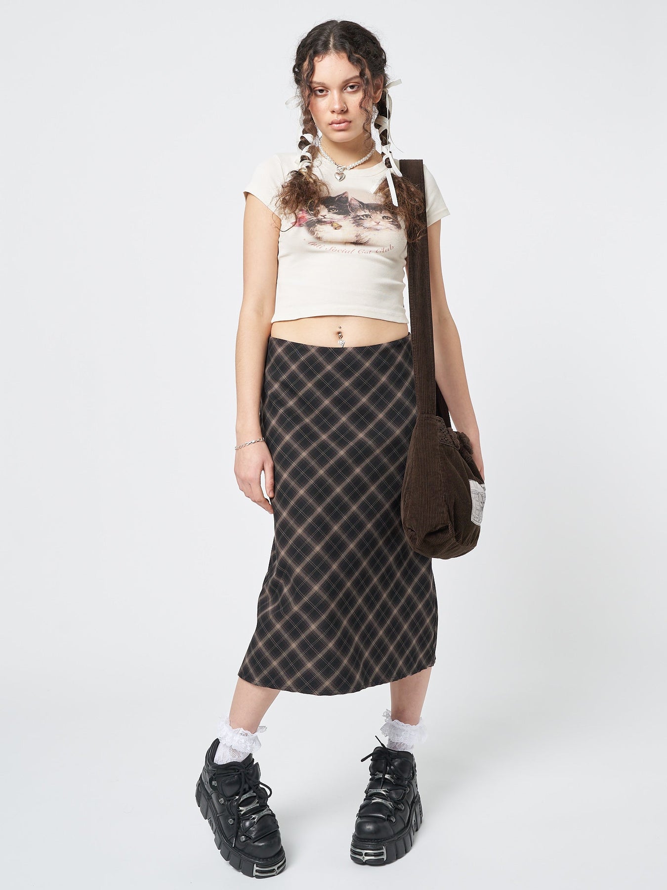 Minga London Beth Plaid Midi Skirt *WOMEN Skirts