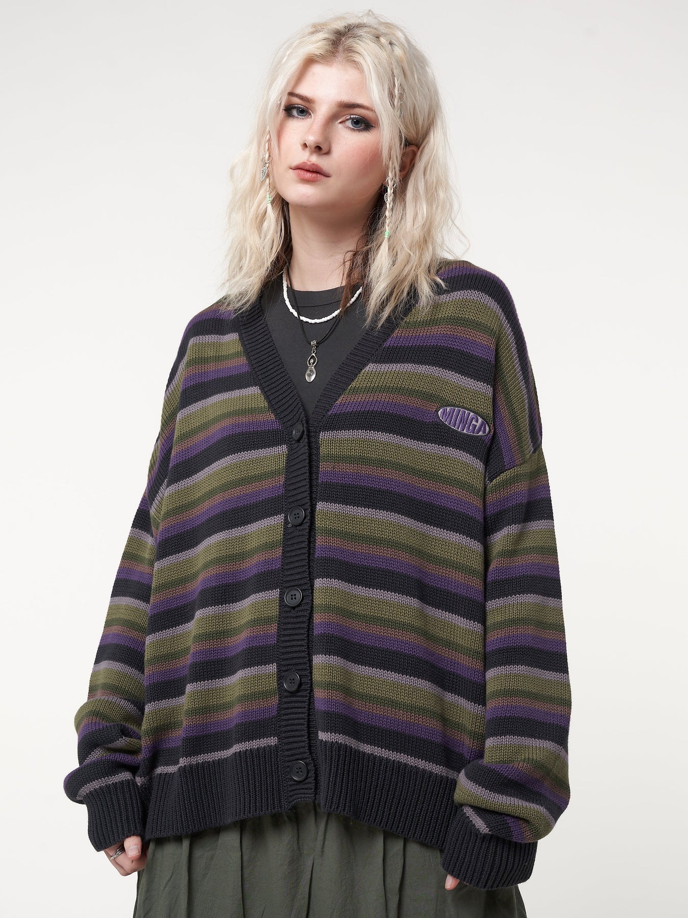 Minga London Faye Striped Knit Cardigan *WOMEN Cardigans